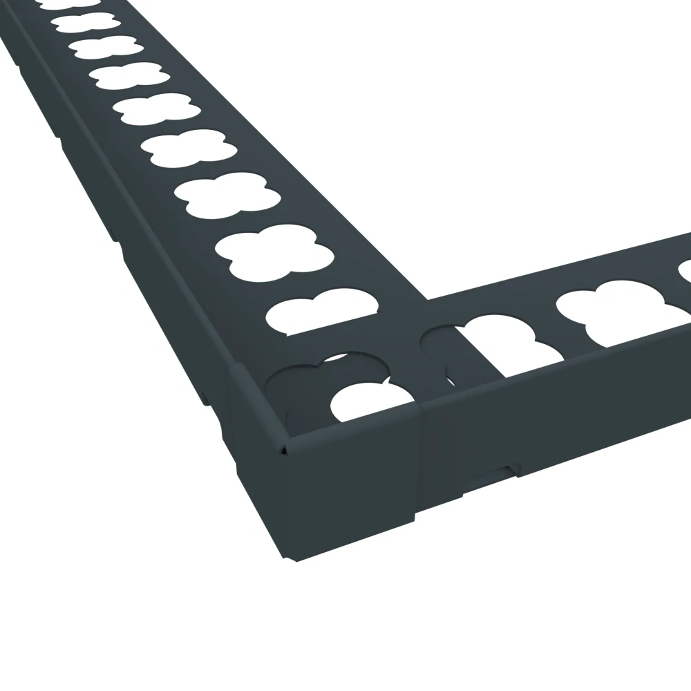 Roh vnější k "L" profilům (hnědá RAL 8017, 90 mm)