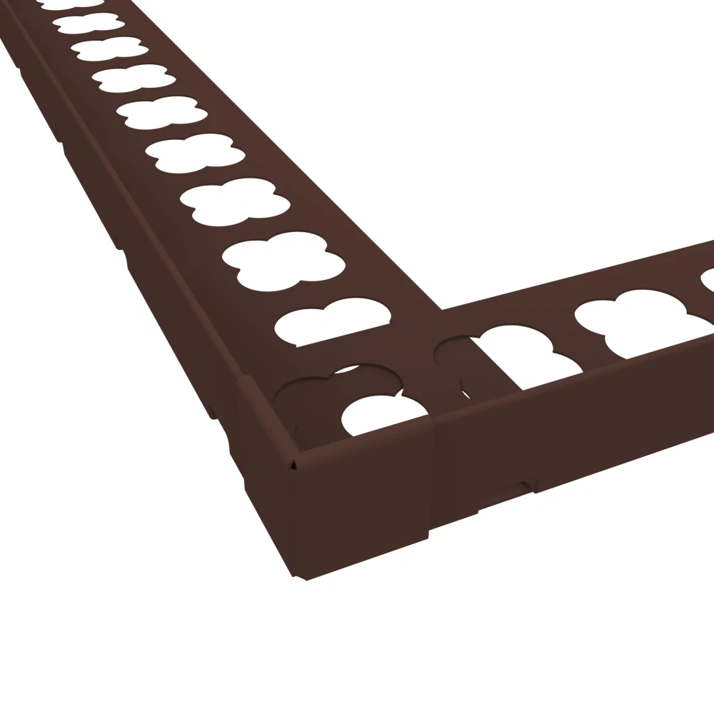 Roh vnější k "L" profilům (hnědá RAL 8017, 90 mm)