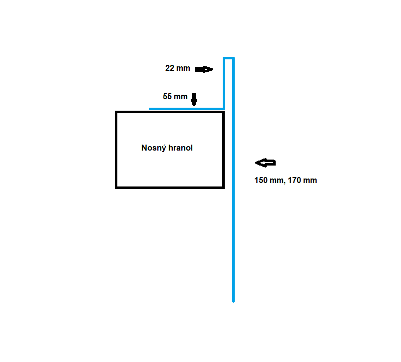 Ukončovací profil pro dřevěné nebo WPC terasy 170 mm