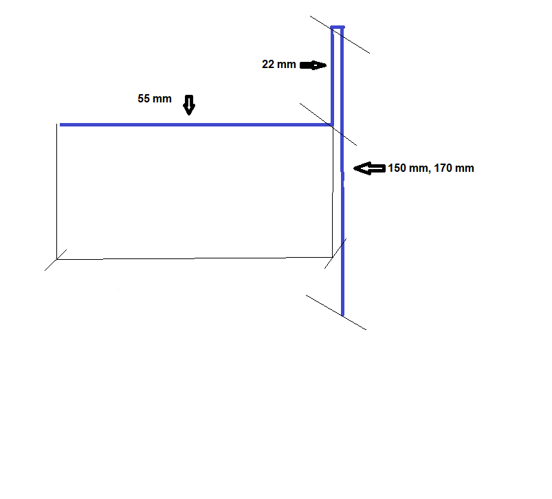Ukončovací profil pro dřevěné nebo WPC terasy 200 mm (šedá RAL 7001)