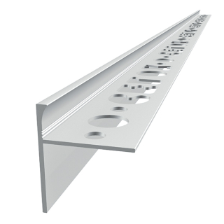 Balkonová lišta T - stříbrný-elox - 2500 mm, 10 mm